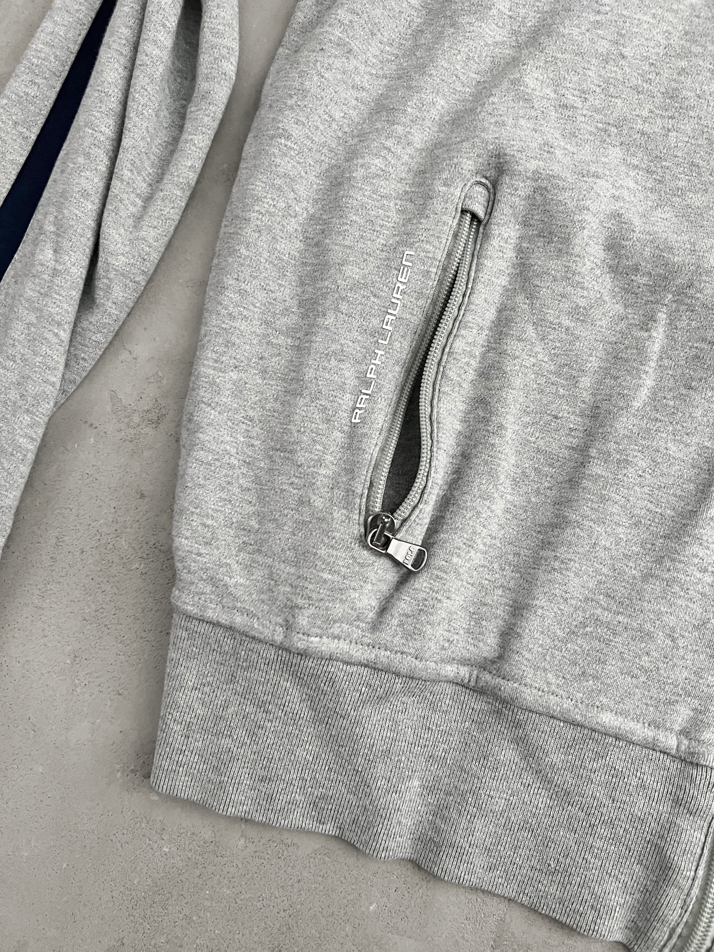 GREY RALPH LAUREN JACKET - 2000S - XL/L