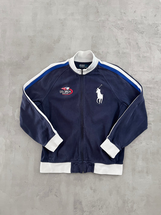 NAVY US OPEN RALPH LAUREN JACKET - 2000S - L
