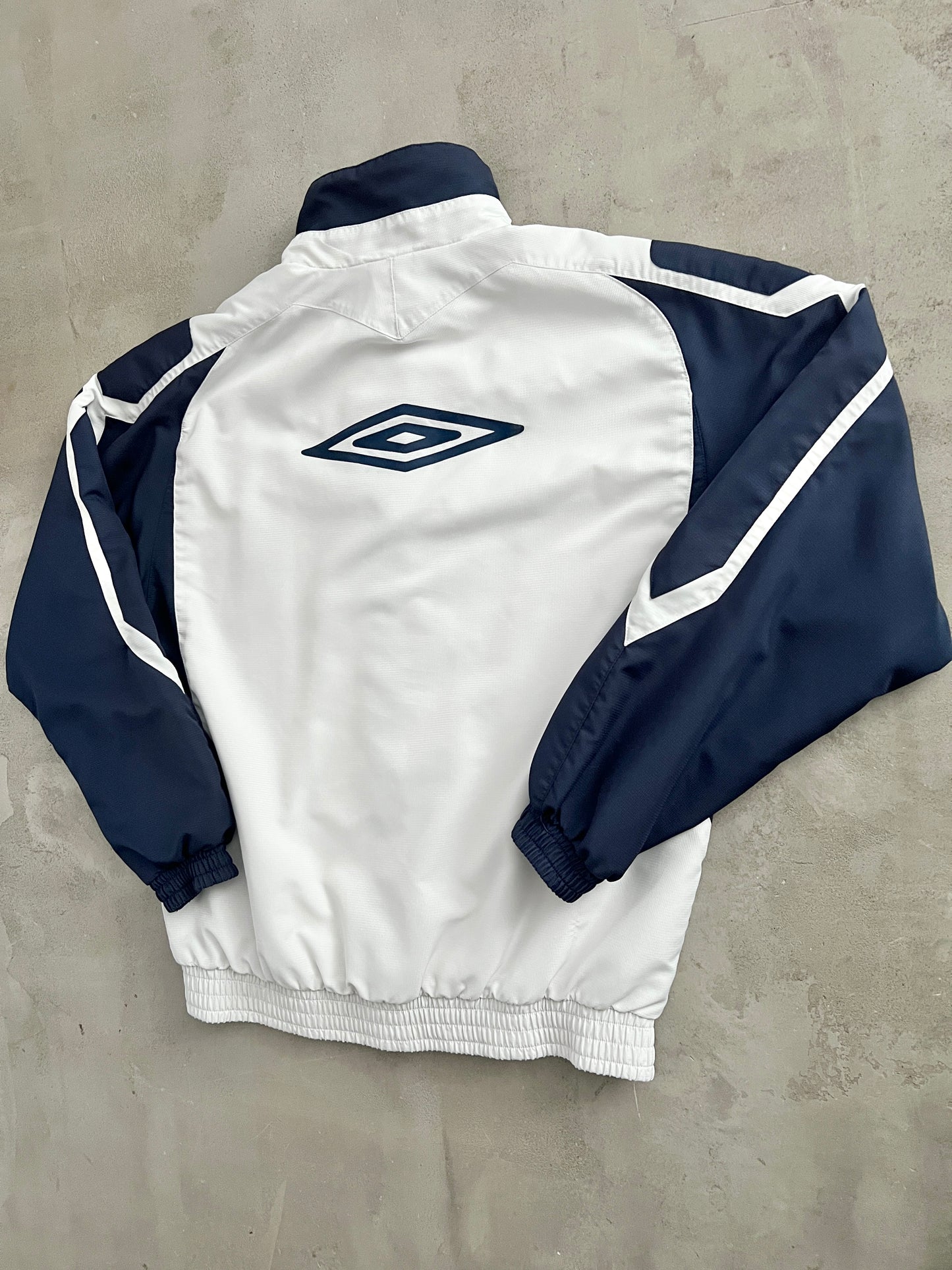 WHITE OLYMPIQUE LYON UMBRO JACKET - 2000S - XS