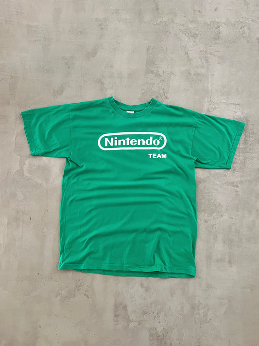 GREEN NINTENDO LUIGI TEE - 2000S - L