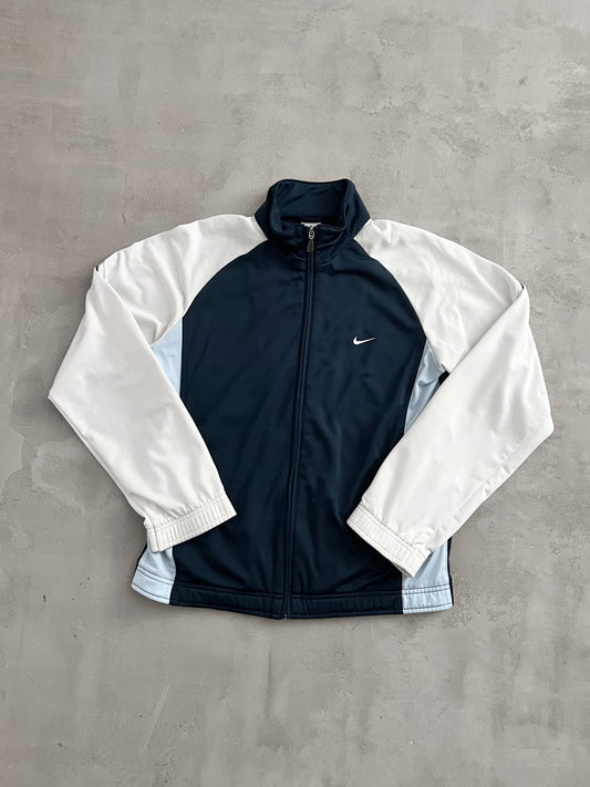 NAVY NIKE TRACK JACKET - 2000S - S