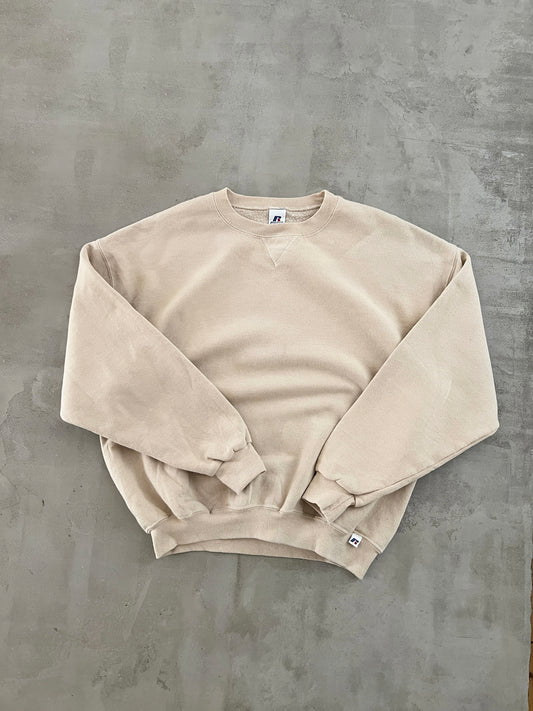 CREME RUSSELL SWEATER - 1990S - L/XL