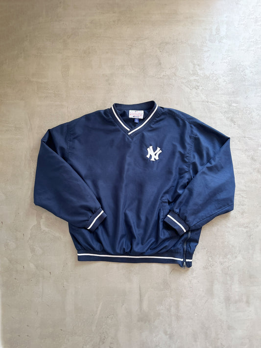 NAVY YANKEES SWEATER - 1990S - L/M