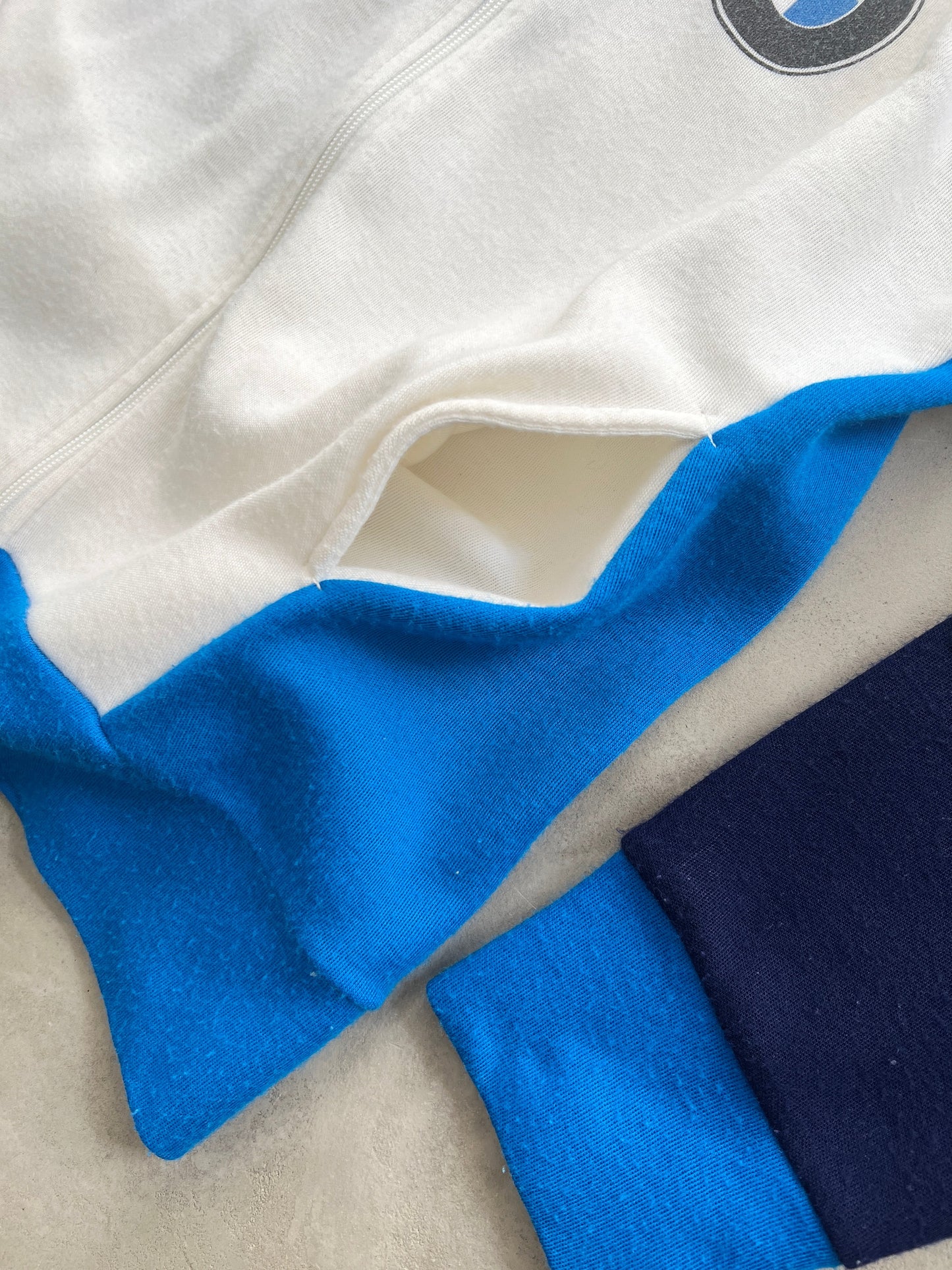 NAVY/WHITE BMW JACKET - 1990S - M/S