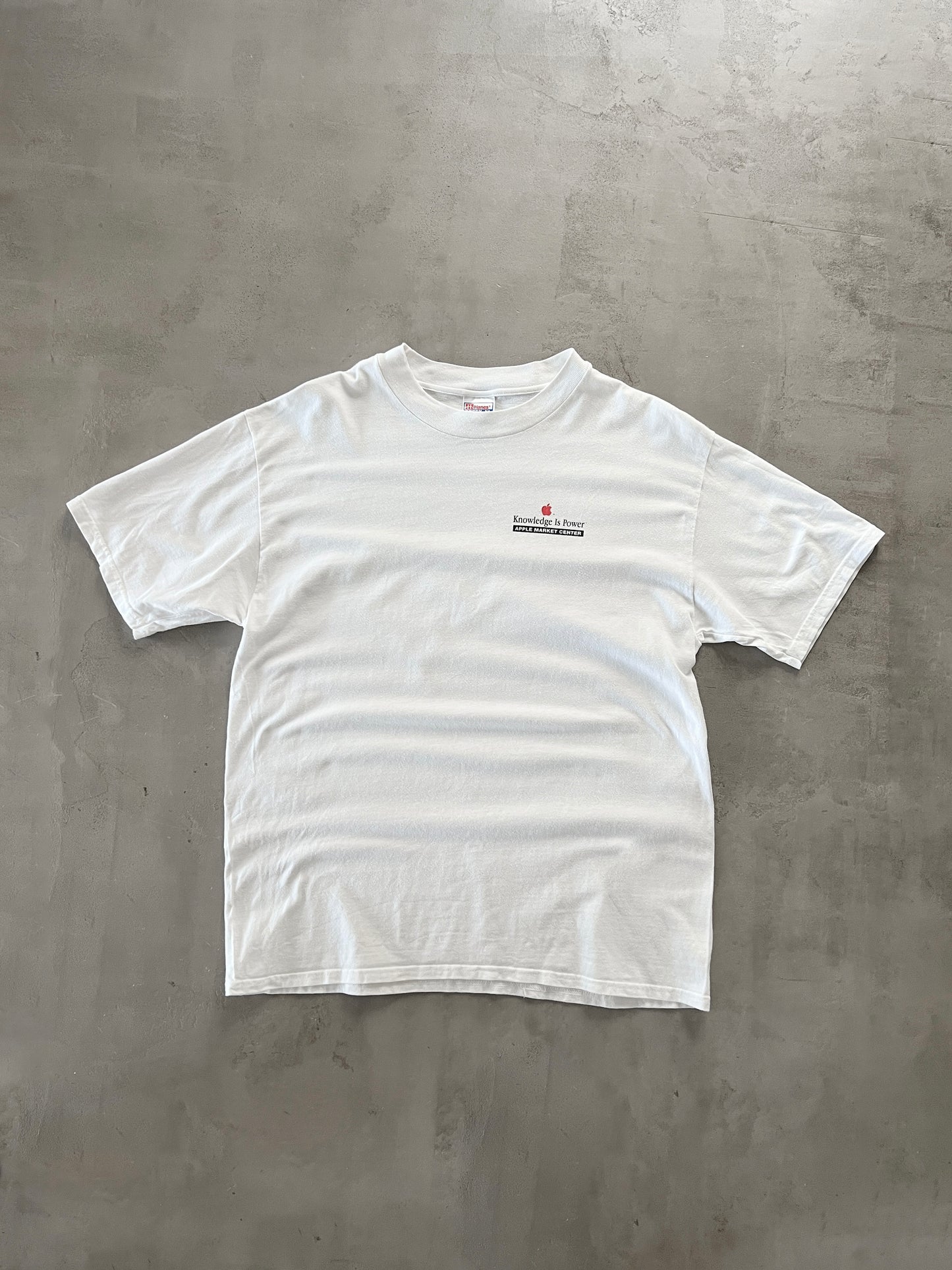 WHITE APPLE PROMO TEE - 1990S - L