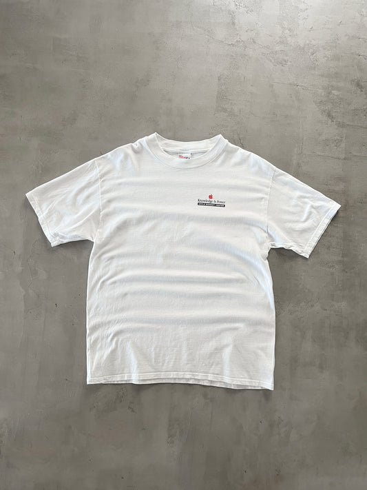 WHITE APPLE PROMO TEE - 1990S - L
