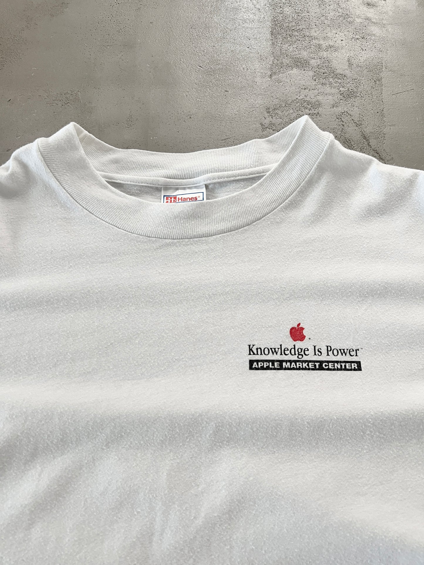 WHITE APPLE PROMO TEE - 1990S - L