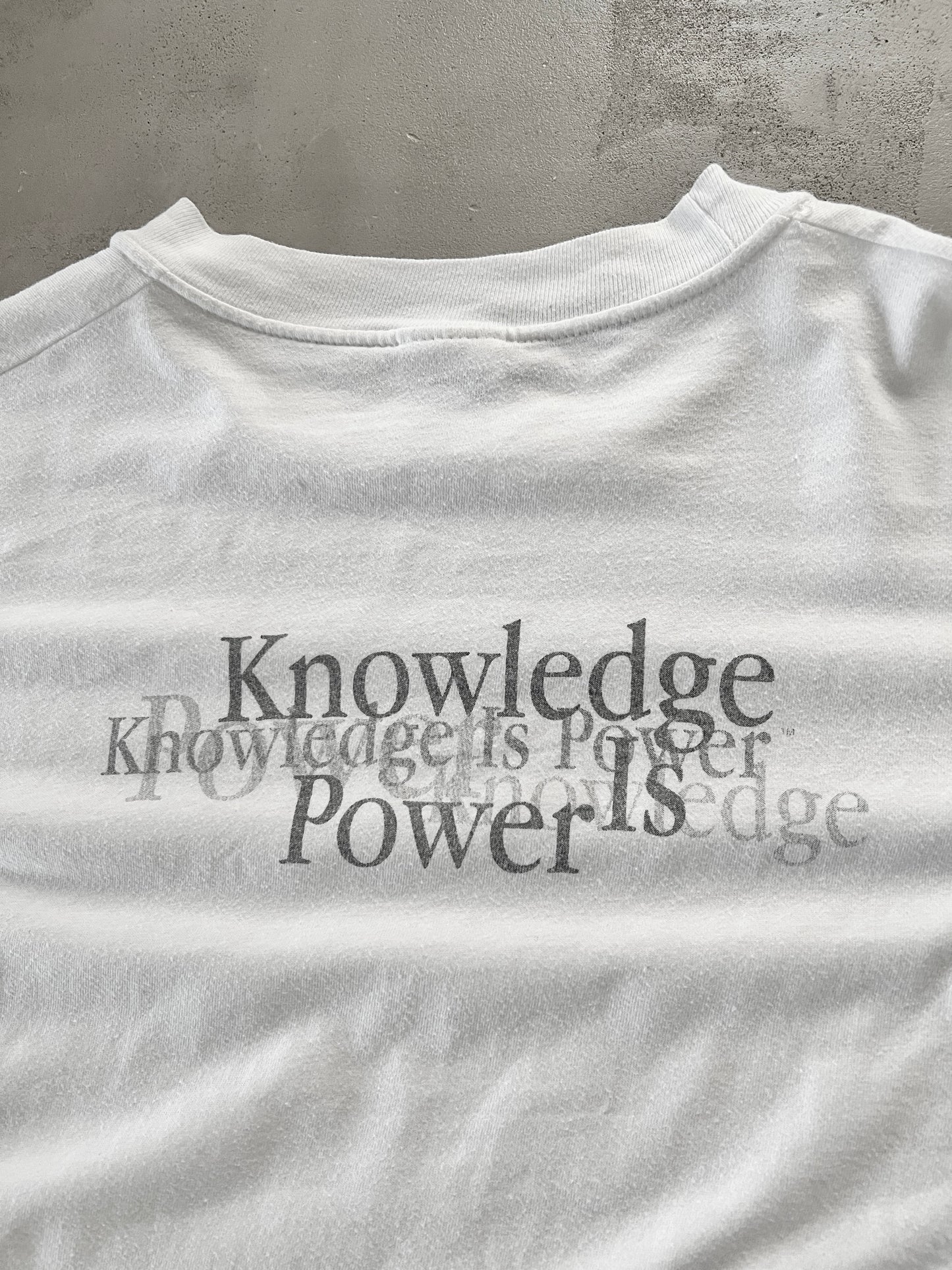 WHITE APPLE PROMO TEE - 1990S - L