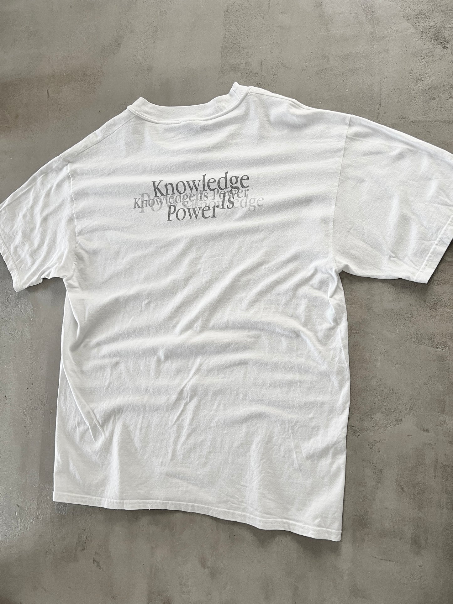 WHITE APPLE PROMO TEE - 1990S - L