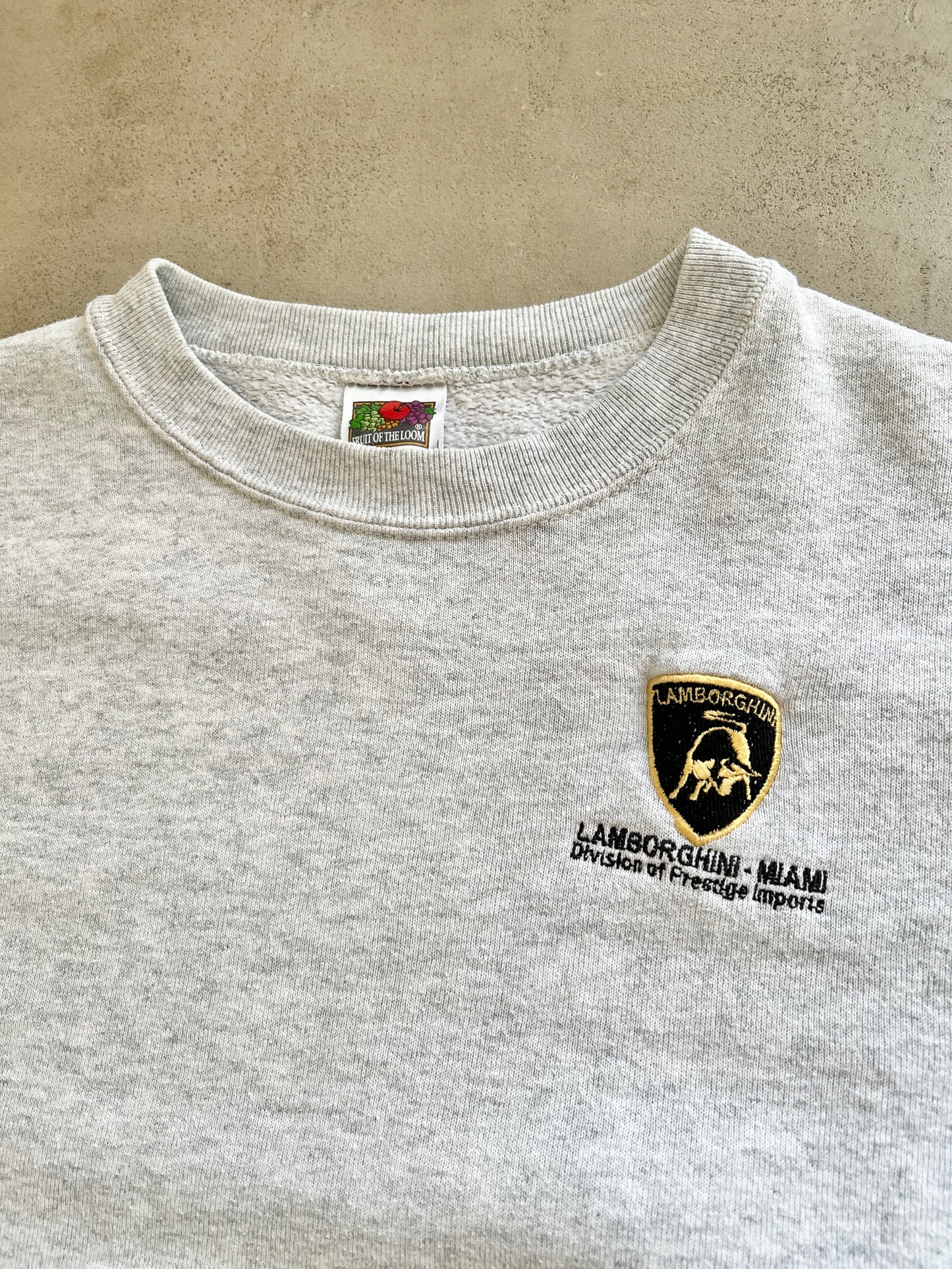 GREY LAMBORGHINI MIAMI SWEATER - 2000S - S