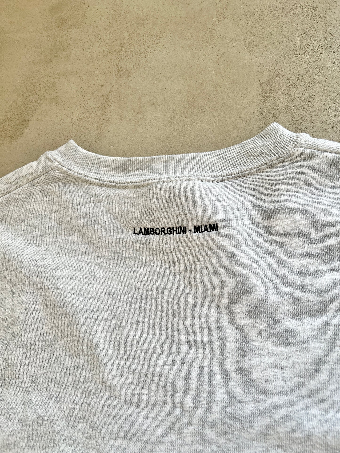 GREY LAMBORGHINI MIAMI SWEATER - 2000S - S