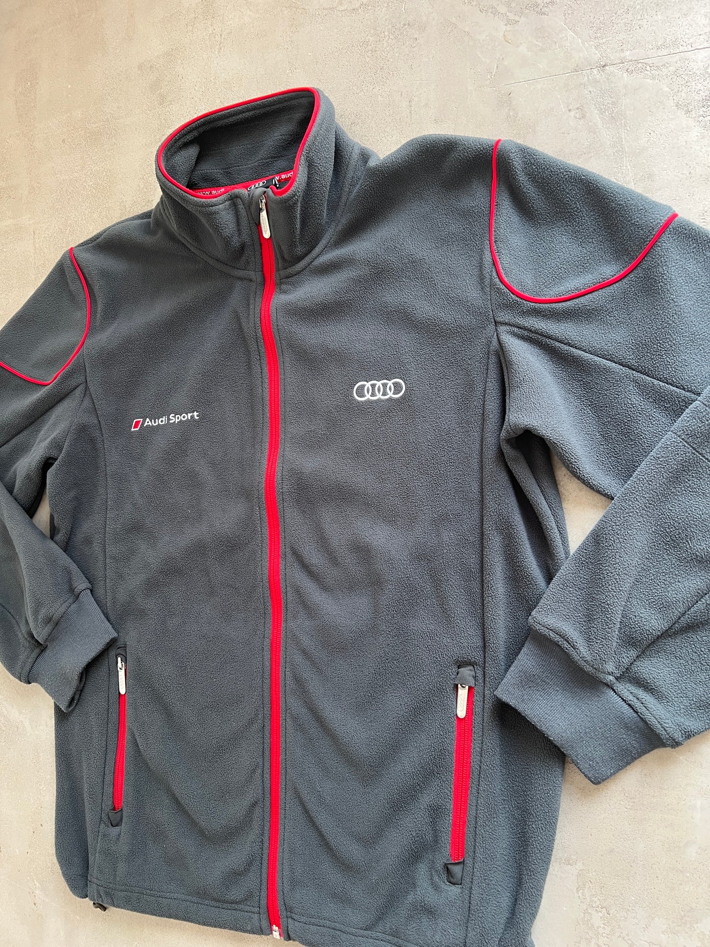 GREY/RED AUDI SPORT FLEECE - 2000S - L