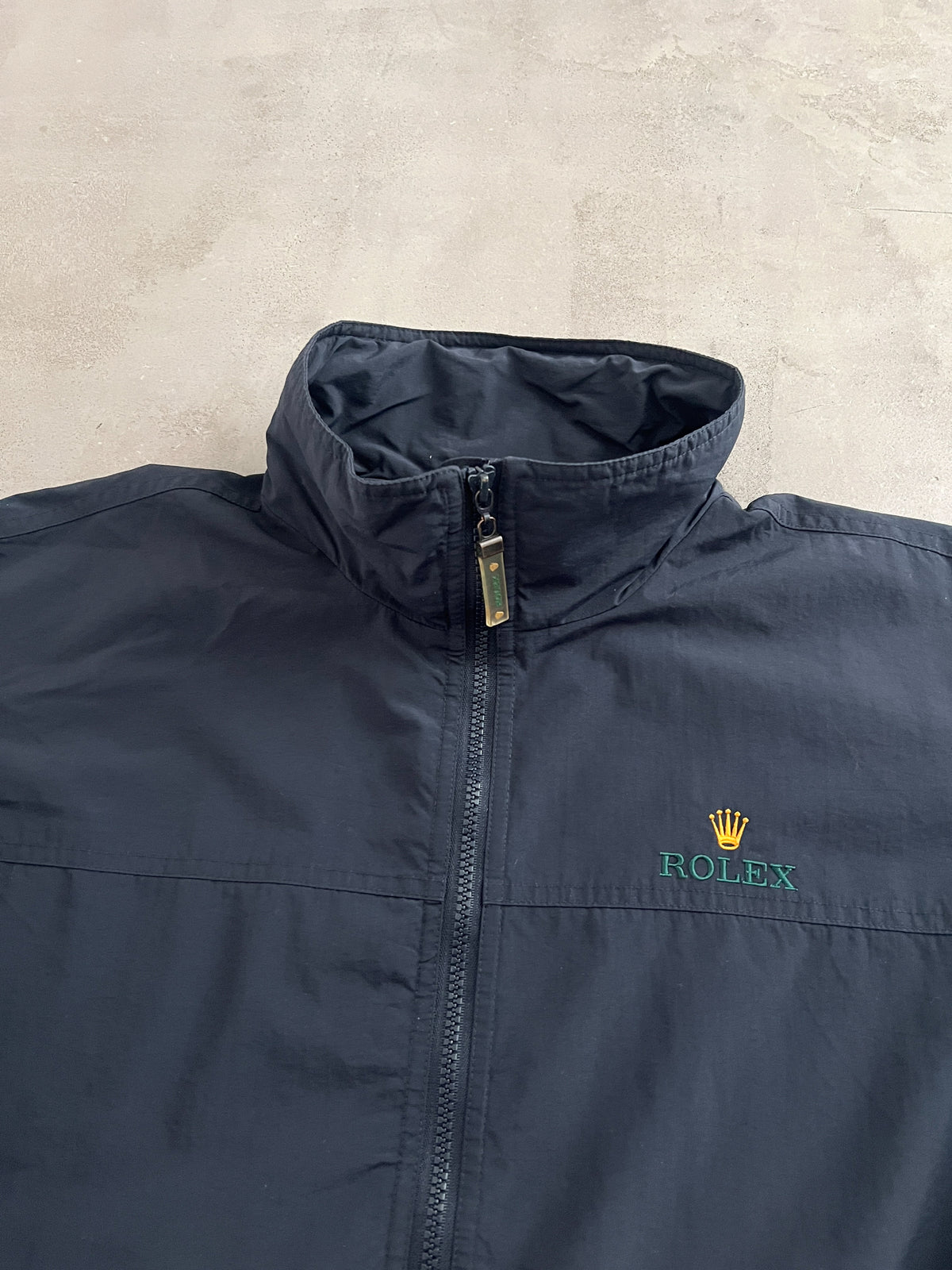 NAVY ROLEX YACHT JACKET - 2000S - M