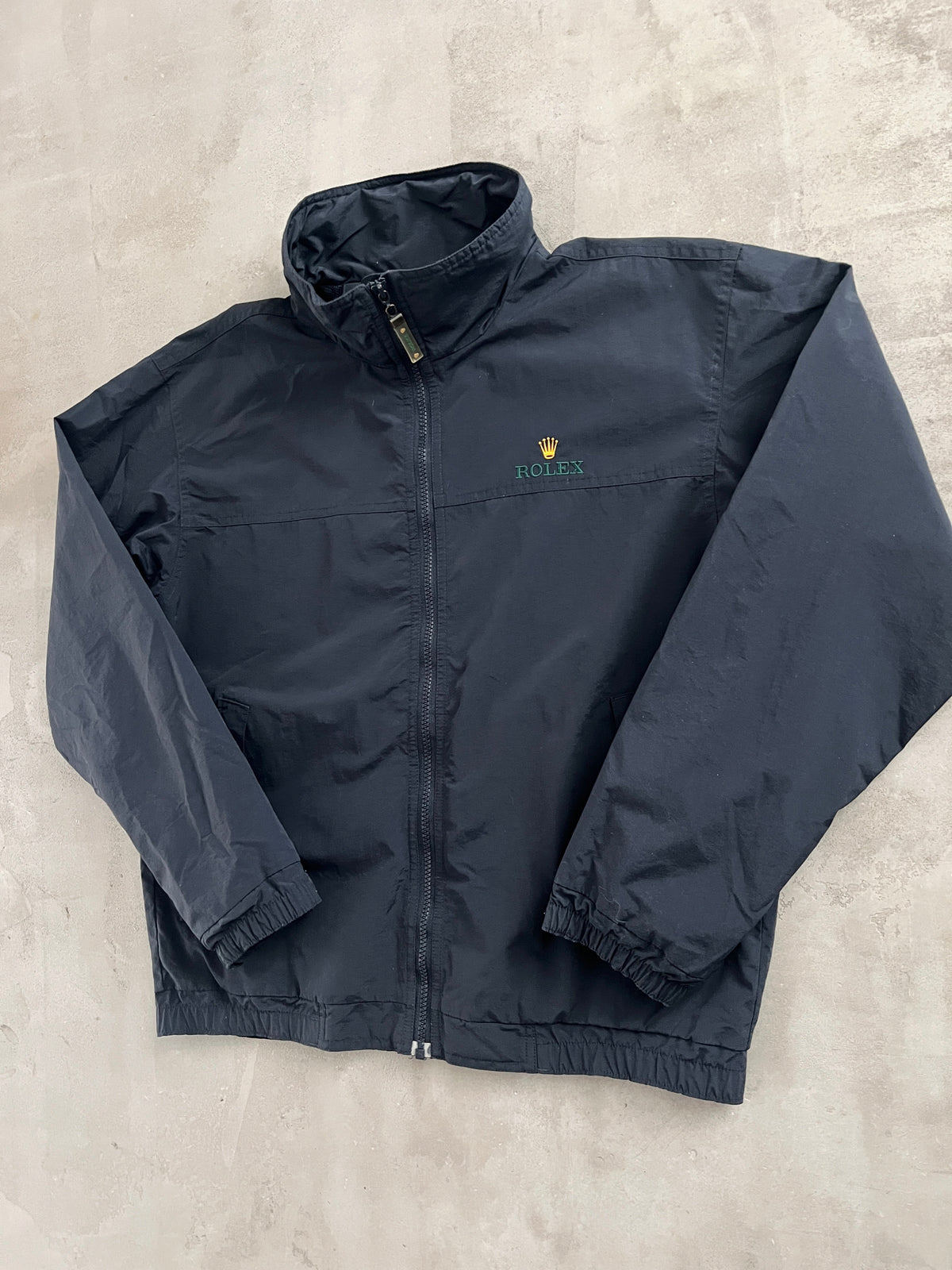 NAVY ROLEX YACHT JACKET - 2000S - M