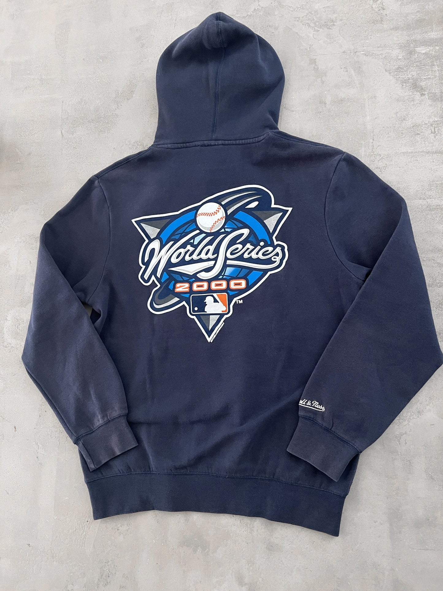 FADED NAVY YANKEES HOODIE - 2000 - M