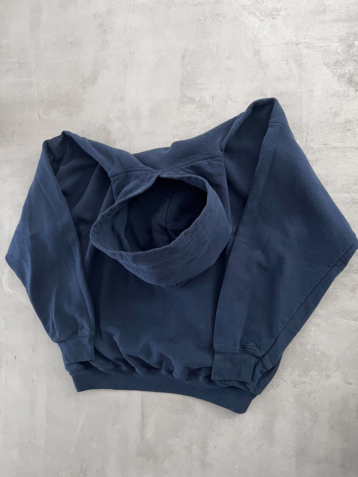 NAVY YANKEES HOODIE - 1990S - L/M