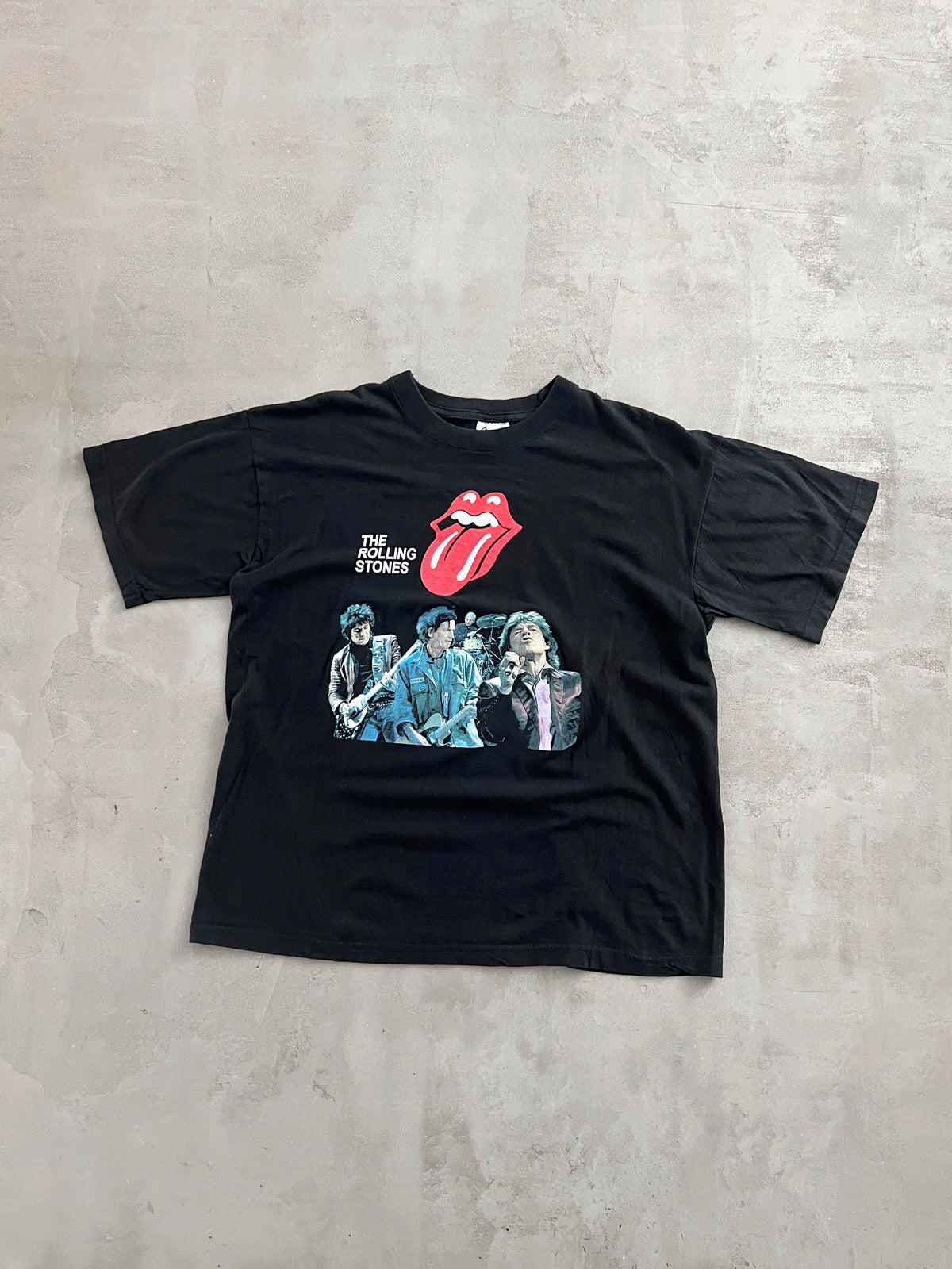 BLACK ROLLING STONES TEE - 2000S - M