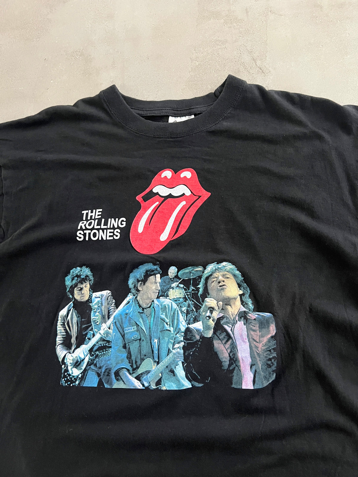 BLACK ROLLING STONES TEE - 2000S - M