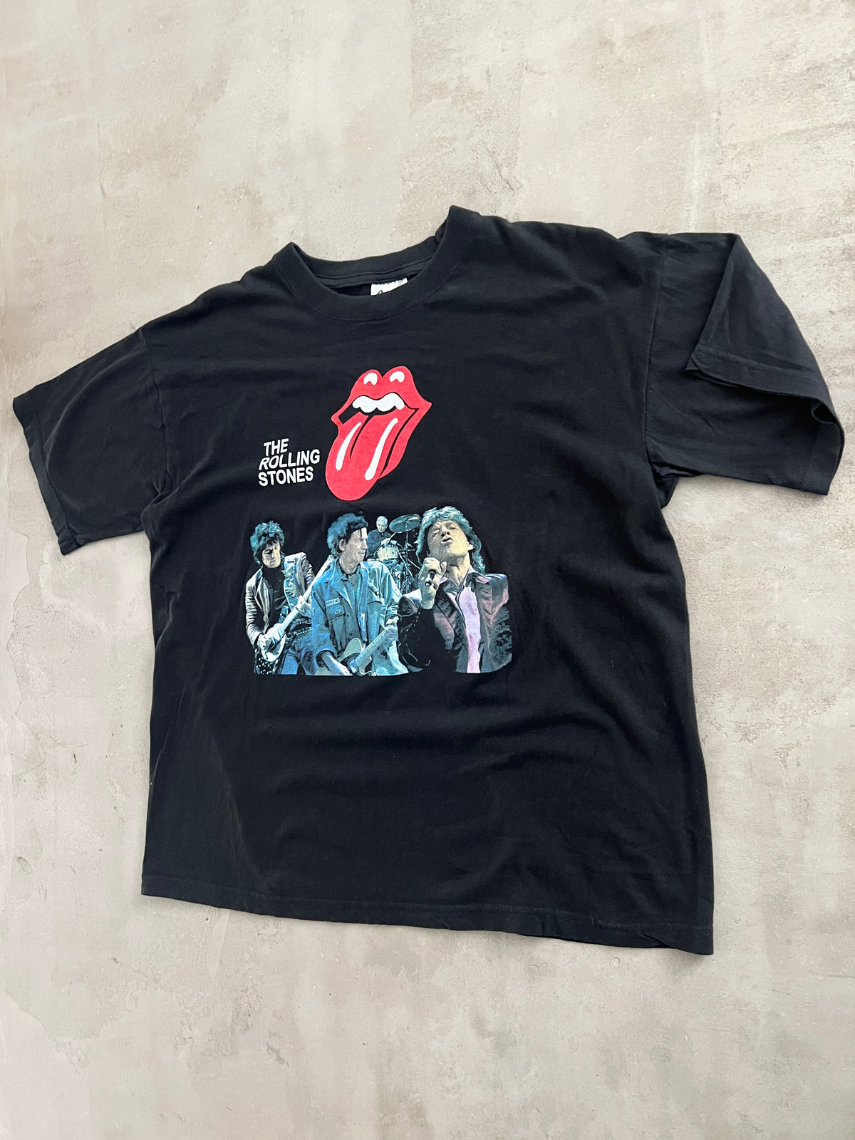 BLACK ROLLING STONES TEE - 2000S - M