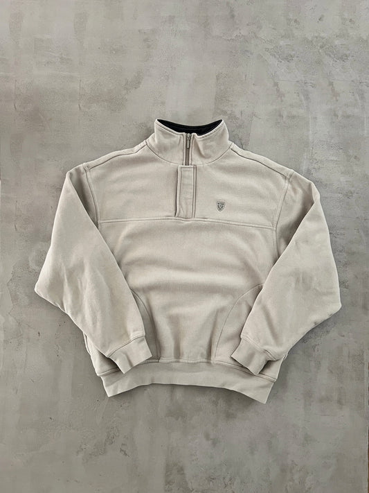 CREME NIKE GOLF HALFZIP - 2000S - M