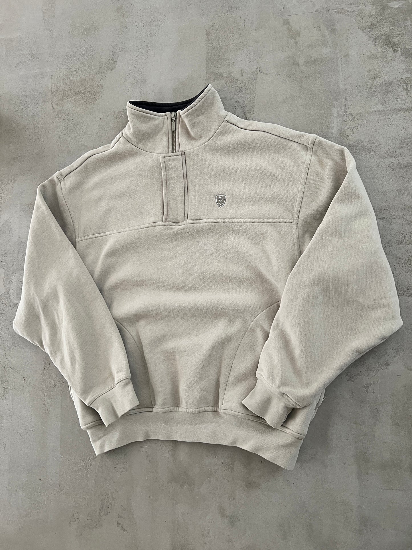 CREME NIKE GOLF HALFZIP - 2000S - M