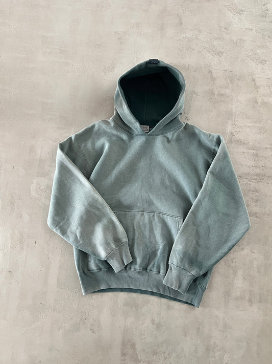 FADED GREEN QUICKSILVER HOODIE - 1990S - M