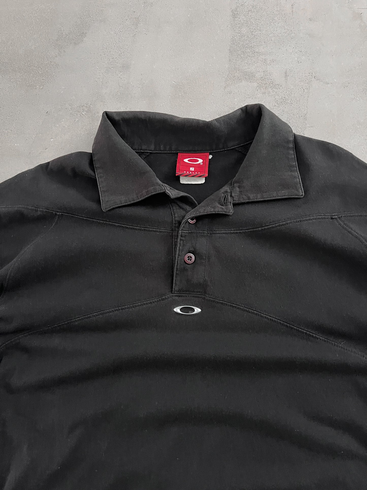 BLACK OAKLEY LONGSLEEVE - 1990S - S