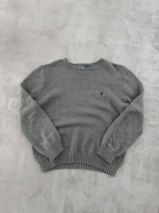 GREY RALPH LAUREN KNIT - 2000S - M