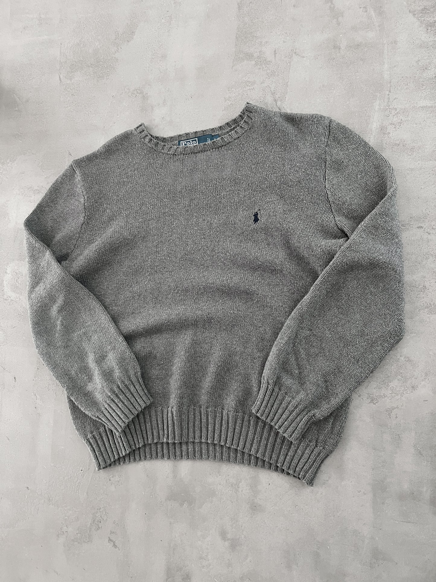 GREY RALPH LAUREN KNIT - 2000S - M