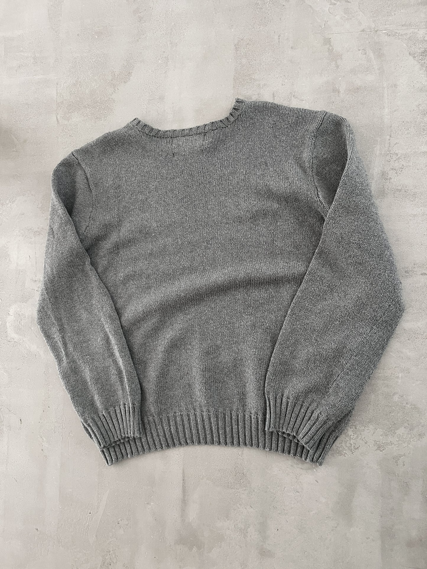 GREY RALPH LAUREN KNIT - 2000S - M