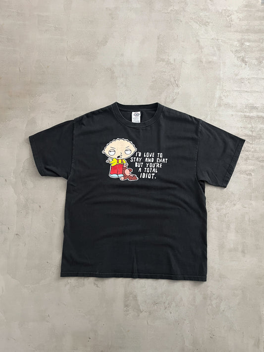 BLACK FAMILY GUY PROMO TEE - 2000S - L