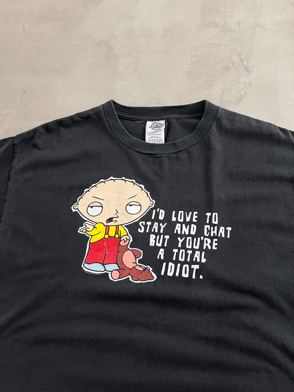 BLACK FAMILY GUY PROMO TEE - 2000S - L