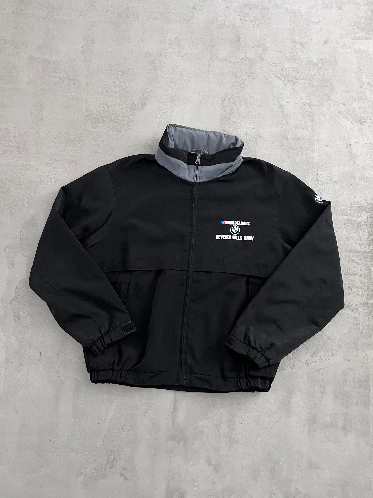 BLACK BMW BEVERLY HILLS JACKET - 1990S - S