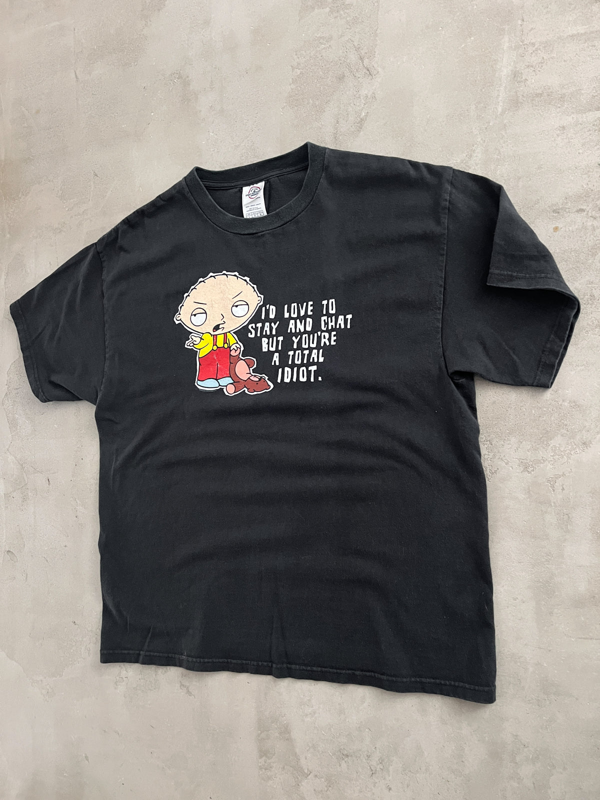 BLACK FAMILY GUY PROMO TEE - 2000S - L