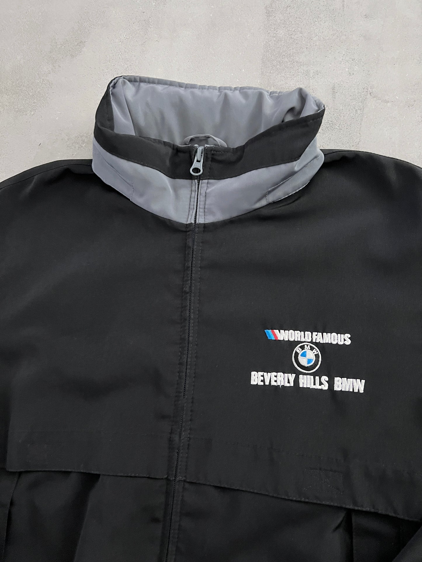 BLACK BMW BEVERLY HILLS JACKET - 1990S - S