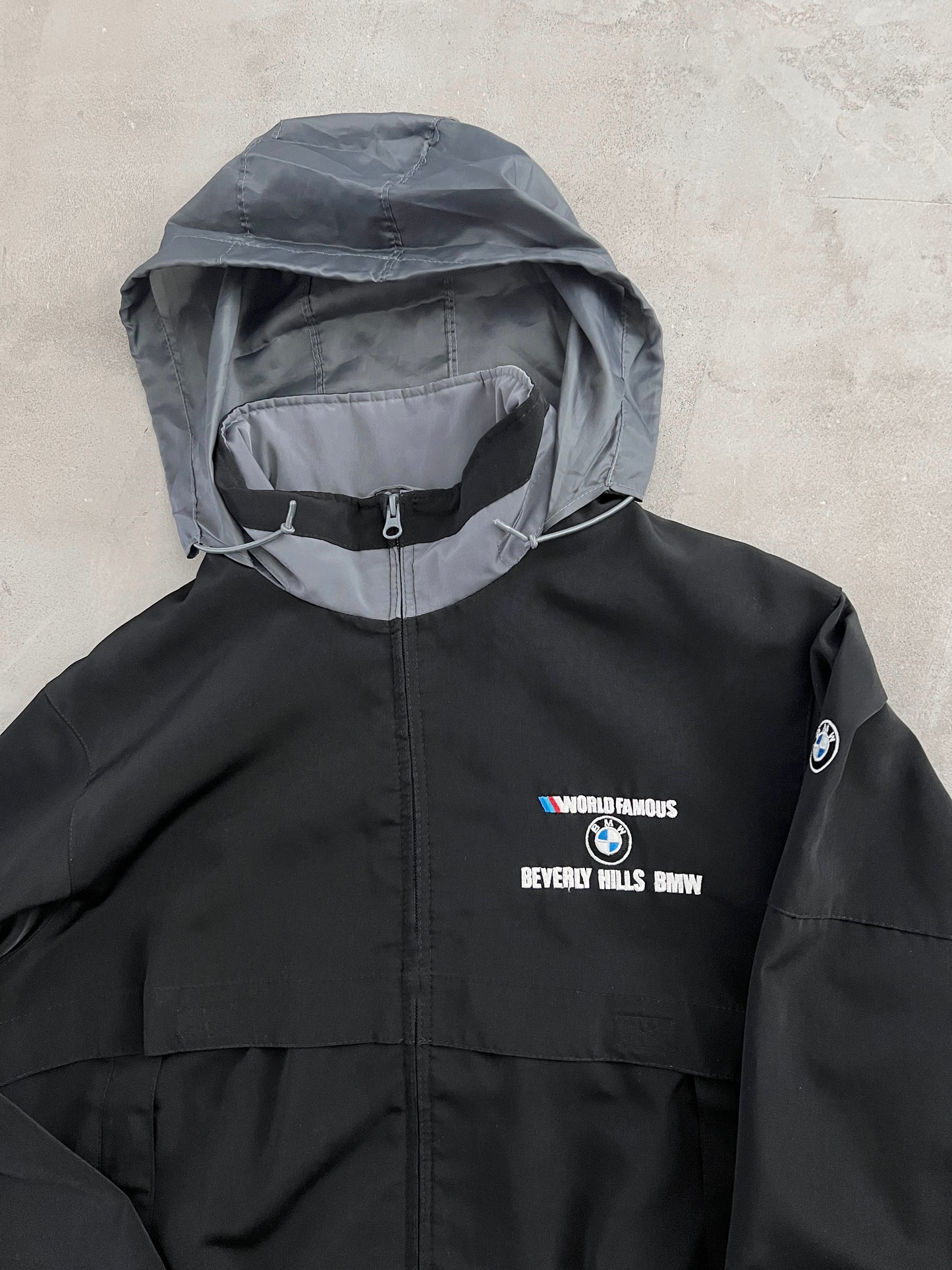 BLACK BMW BEVERLY HILLS JACKET - 1990S - S