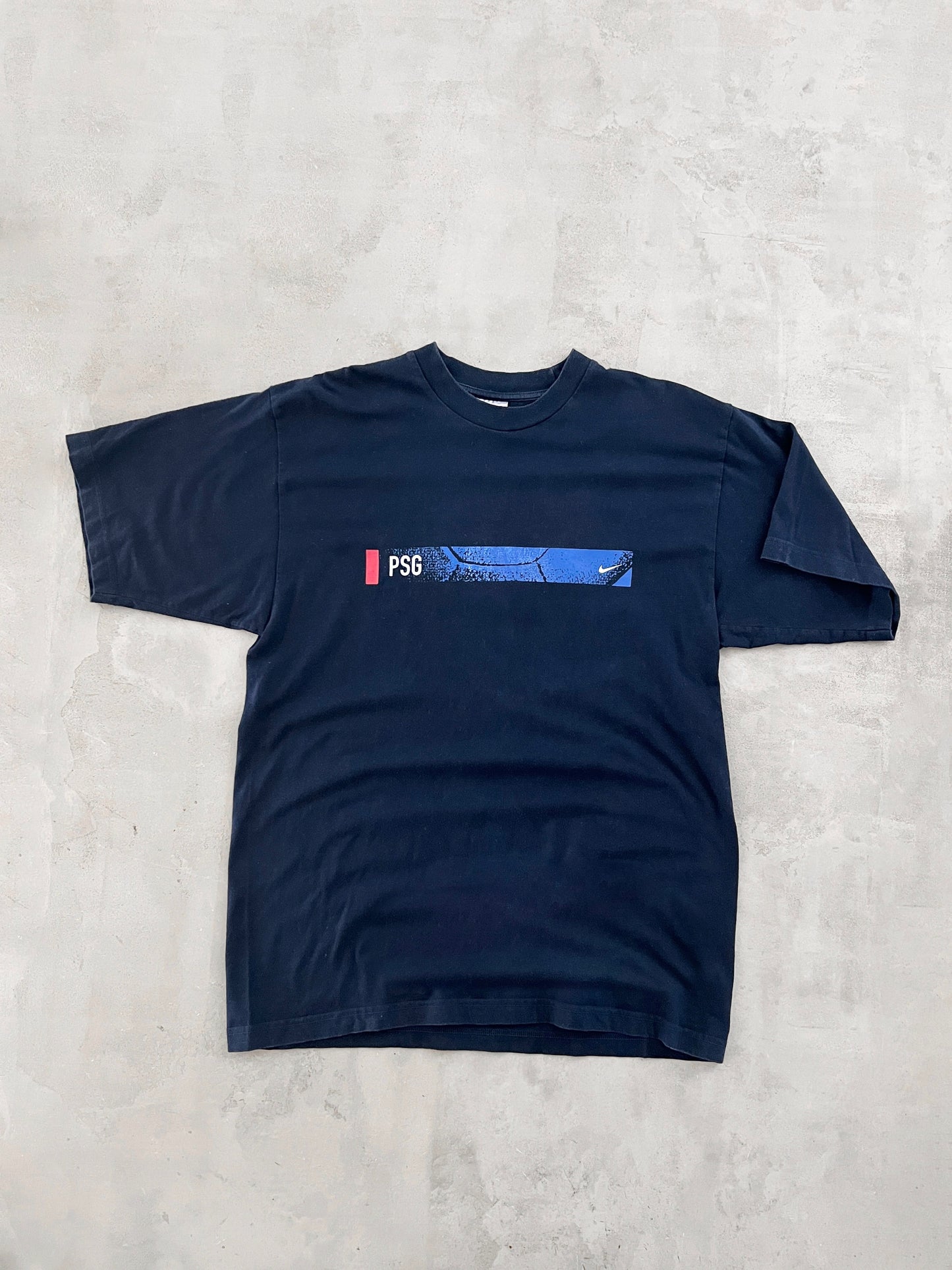 NAVY PSG NIKE TEE - 1990S - XL
