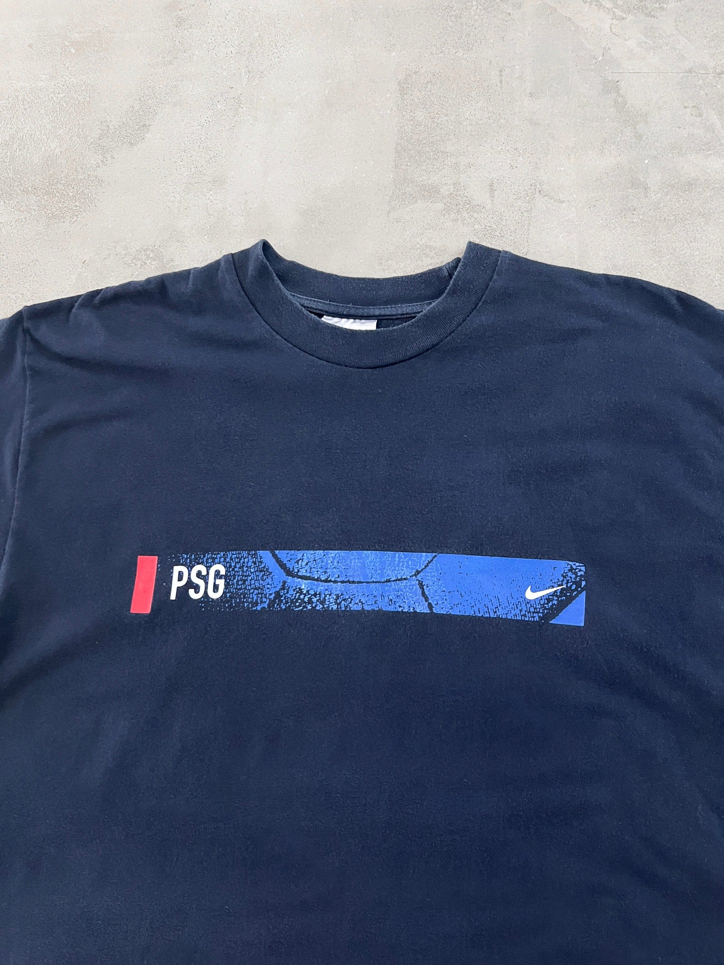 NAVY PSG NIKE TEE - 1990S - XL