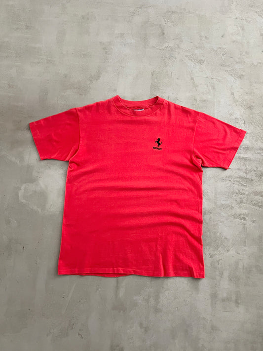 RED FERRARI TEE - 1990S - M/L