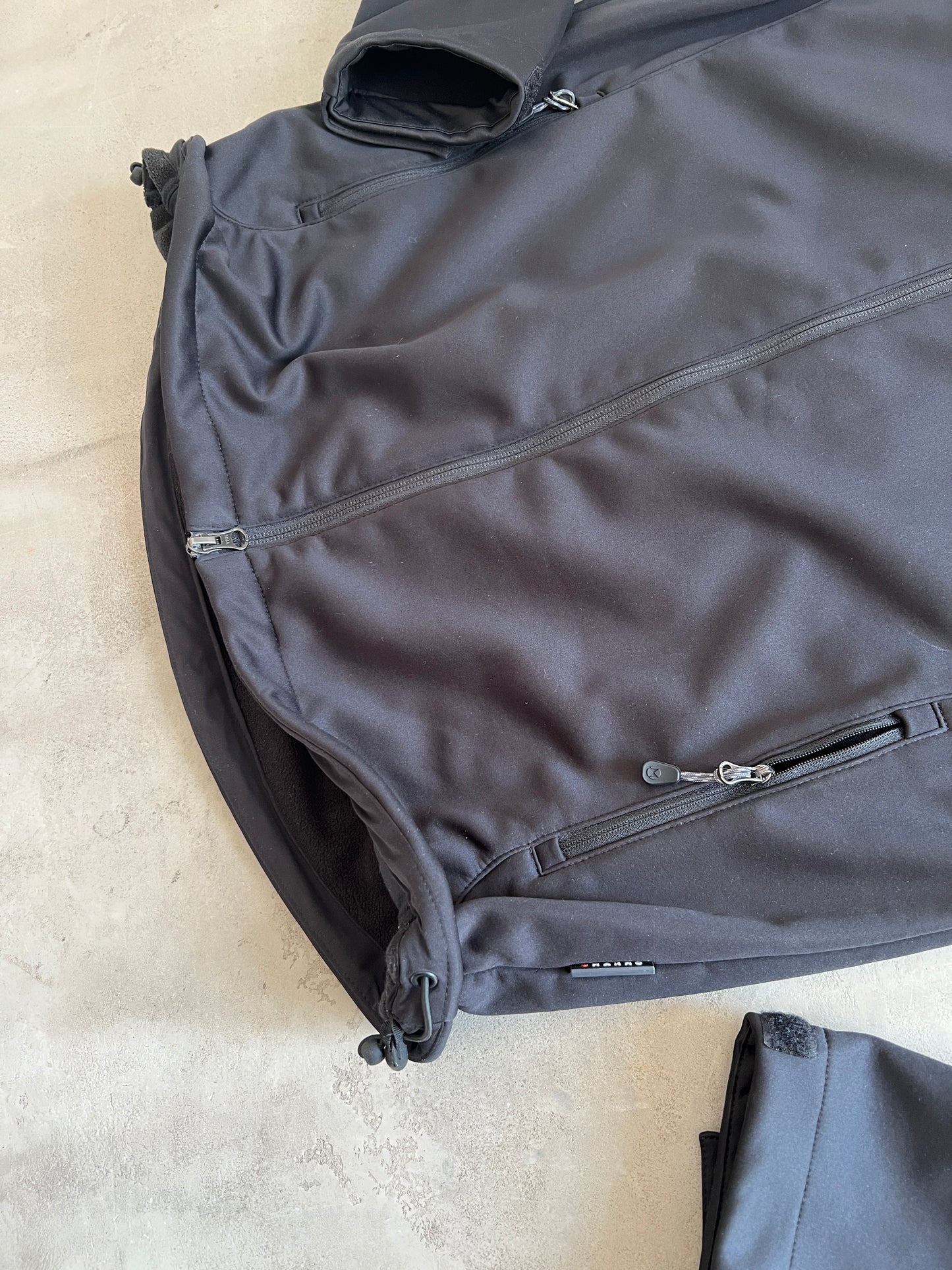 BLACK PORSCHE RACING JACKET - 2000S - L/M