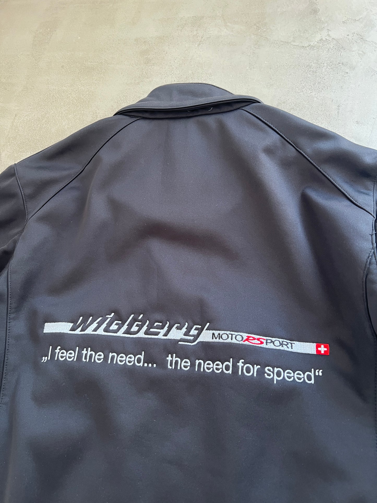 BLACK PORSCHE RACING JACKET - 2000S - L/M