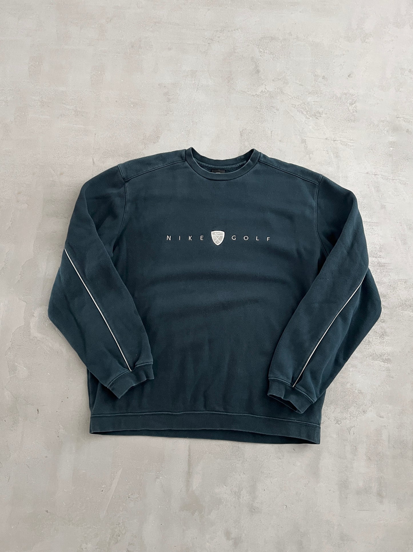 NAVY NIKE GOLF SWEATER - 2000S - L