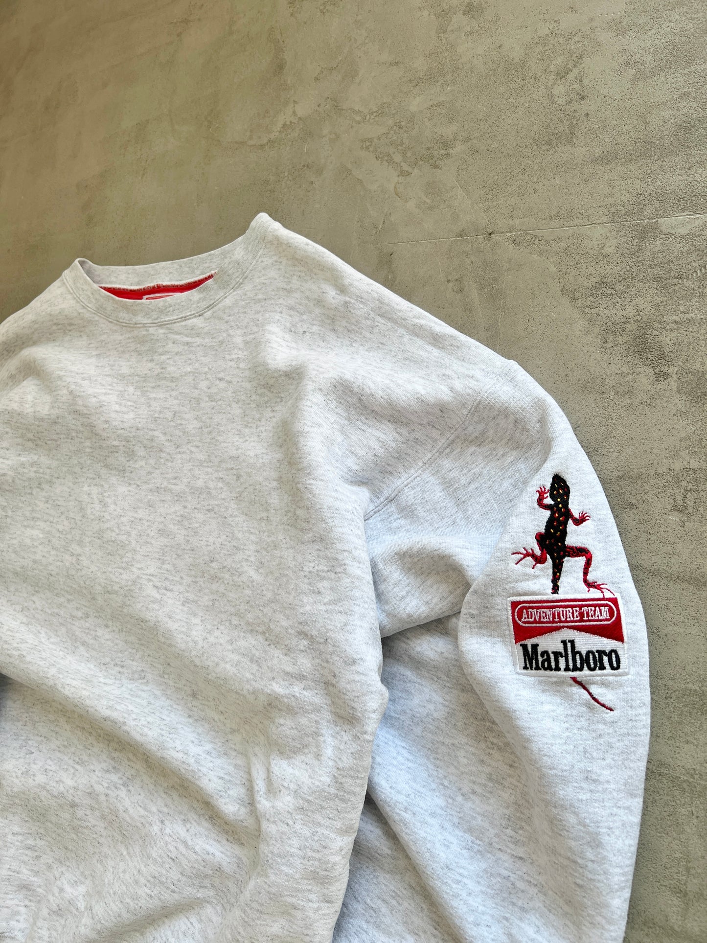 GREY MARLBORO SWEATER - 1990S - L/XL