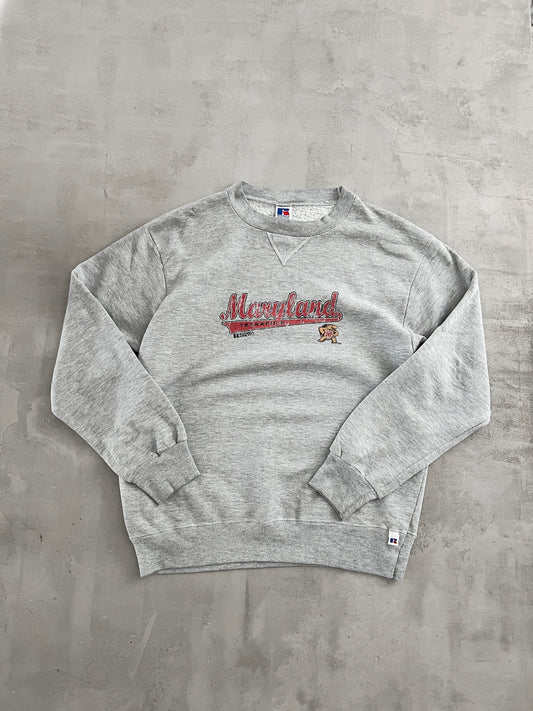 GREY RUSSELL MARYLAND SWEATER - 1990S - M/L