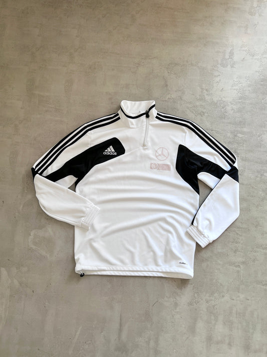 WHITE GERMANY X MERCEDES HALF ZIP - 2000S - L