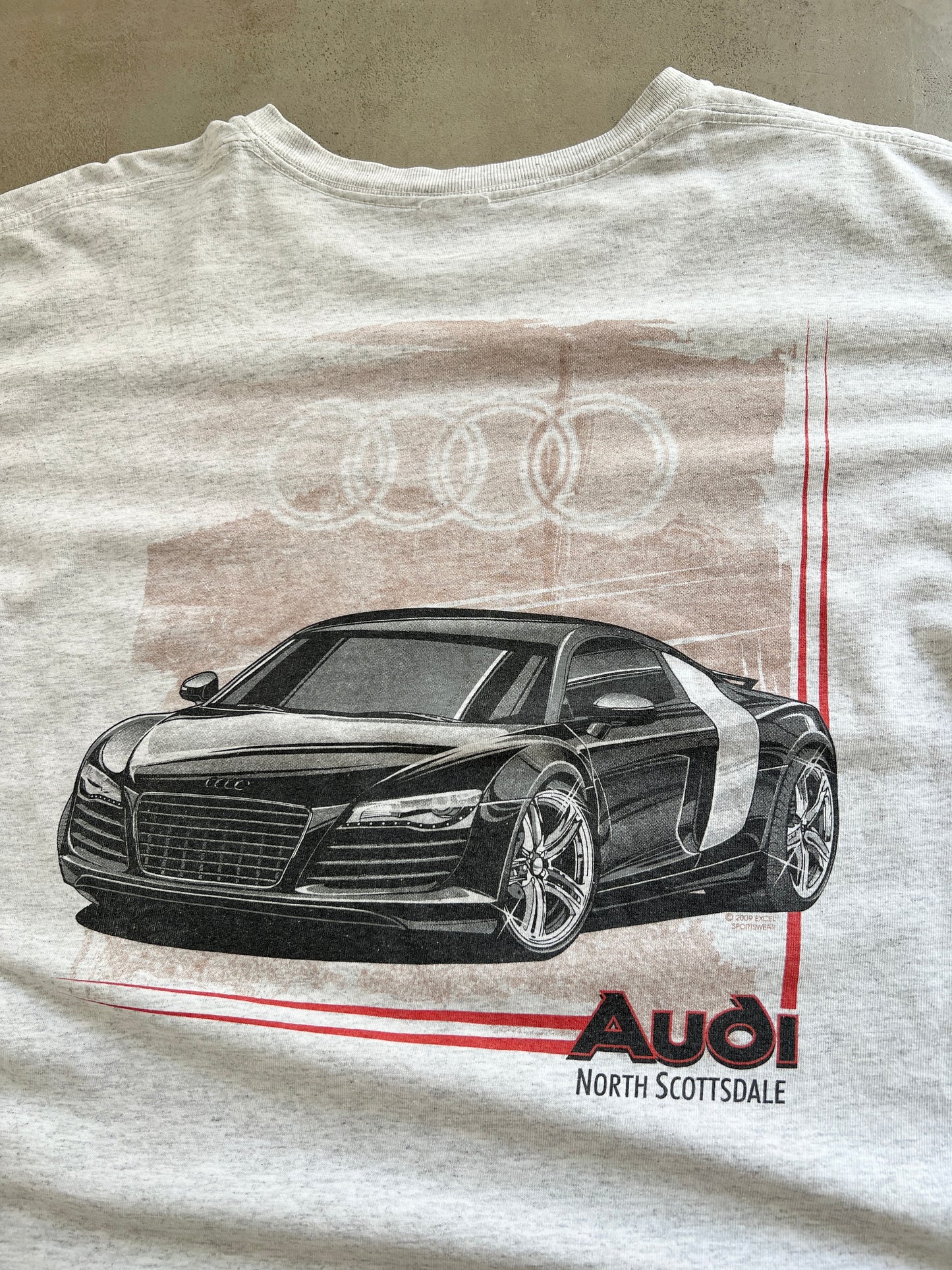 GREY AUDI R8 PROMO TEE - 2000S - L