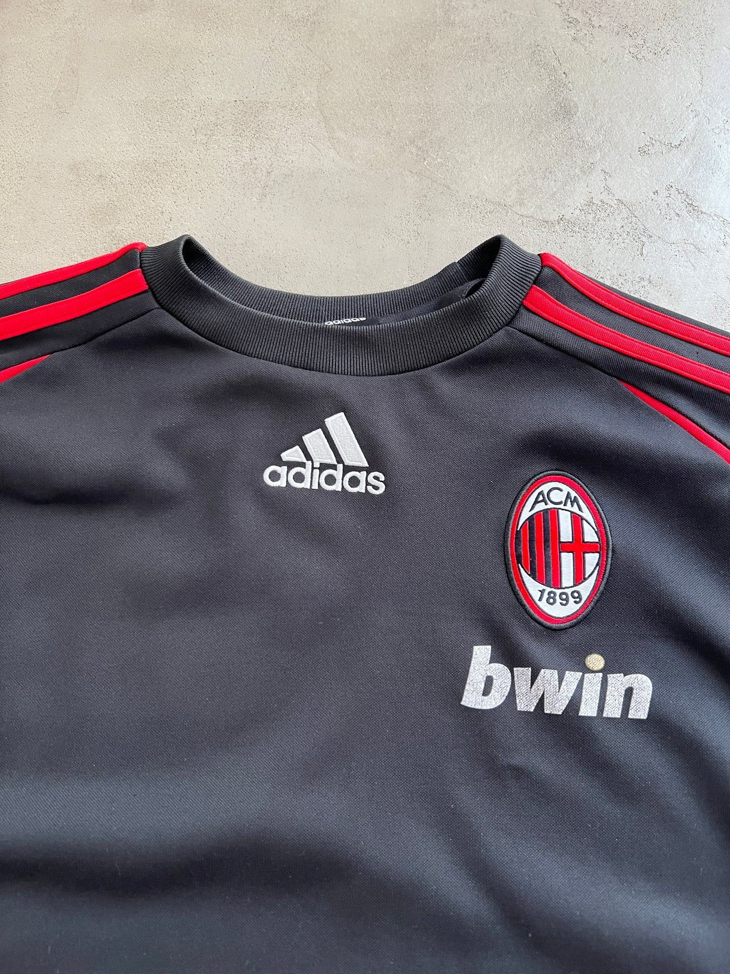 BLACK/RED AC MILAN SWEATER - 2000S - M