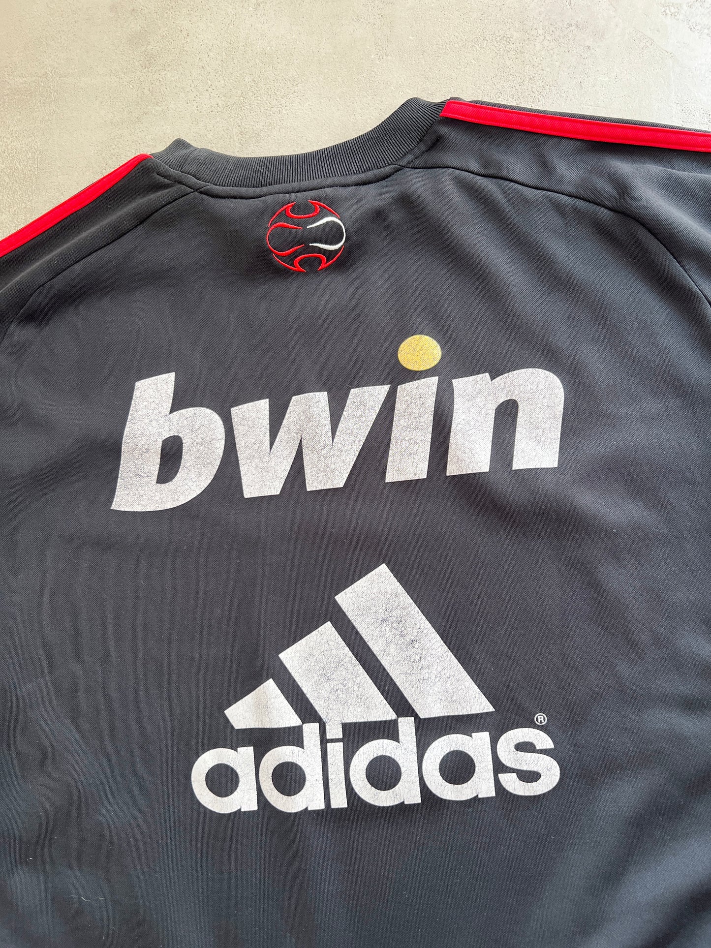 BLACK/RED AC MILAN SWEATER - 2000S - M