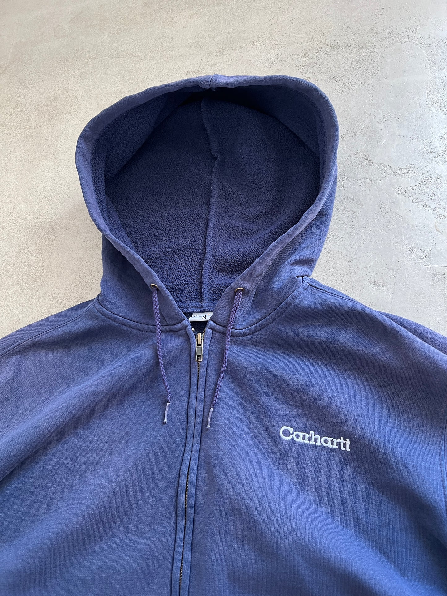 FADED CARHARTT ZIP UP HOODIE - 2000S - L