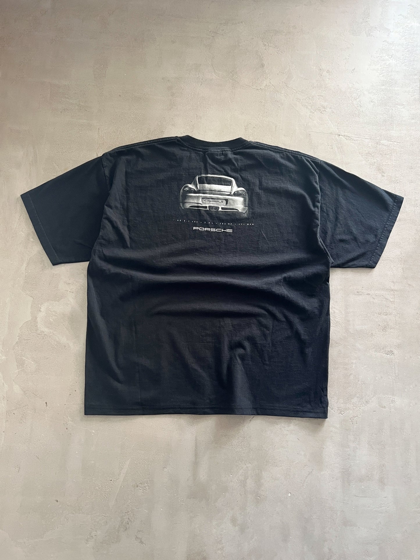 BLACK PORSCHE PROMO TEE - 2000S - L/XL